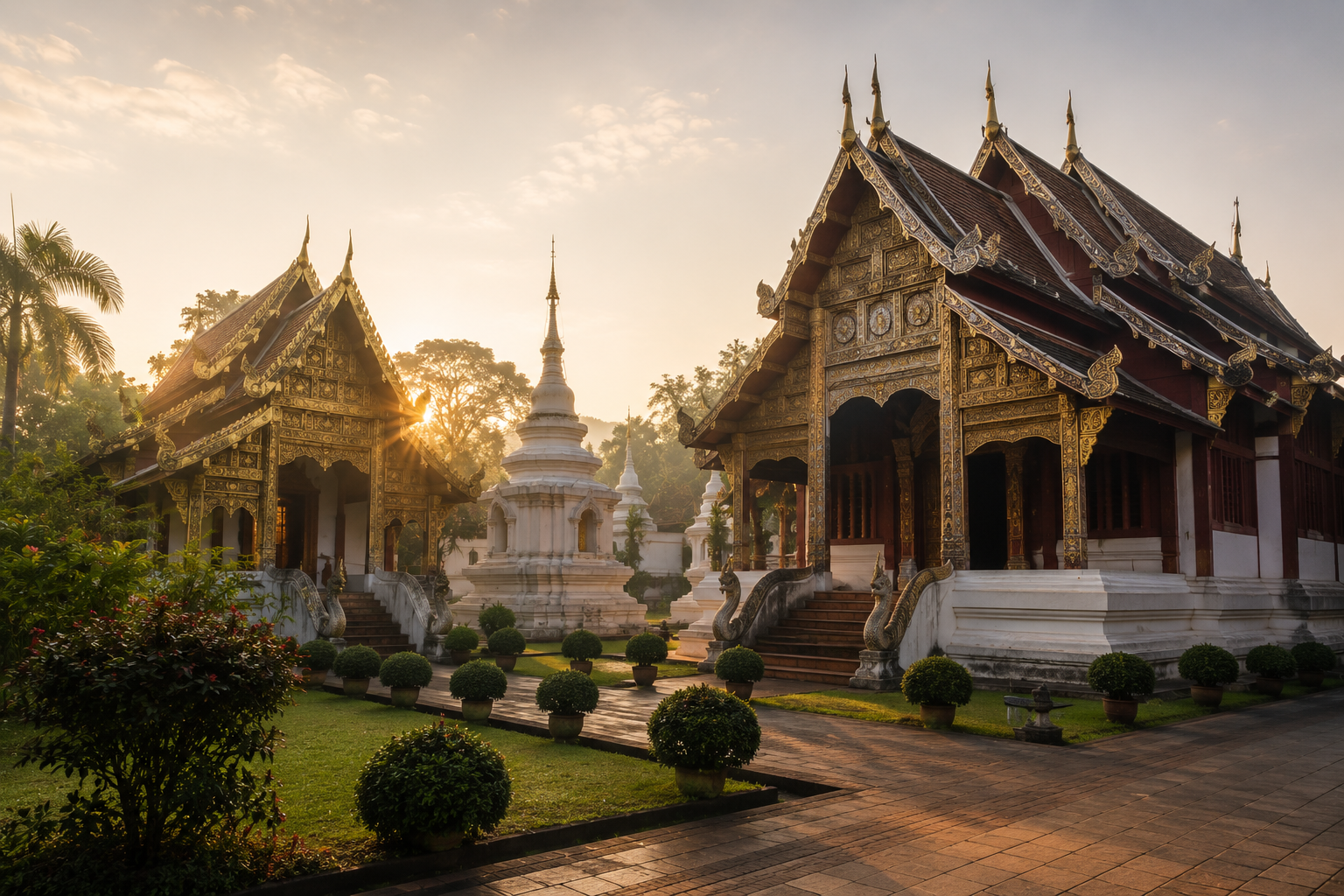 Walking Old Chiang Mai temple tour